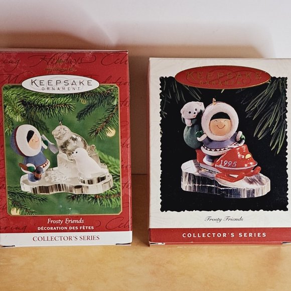 Hallmark Holiday Set Of 2 New In Box Hallmark Frosty Friends